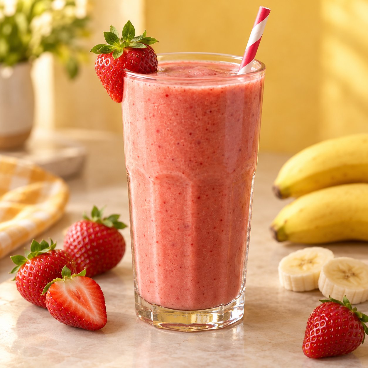 STRAWBERRY BANANA Fresh Juice Large