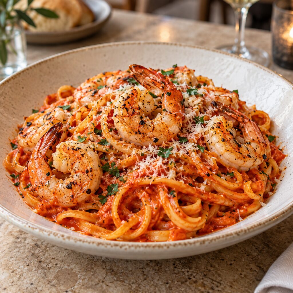Shrimp Linguine – Large